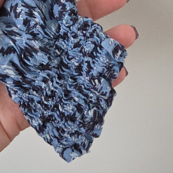 ZARA | Blue Printed Midi Dress Bloggers 4479/240  blue Sz SMALL - Picture 6 of 7